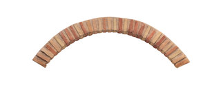 arc type B en briques multicolores 